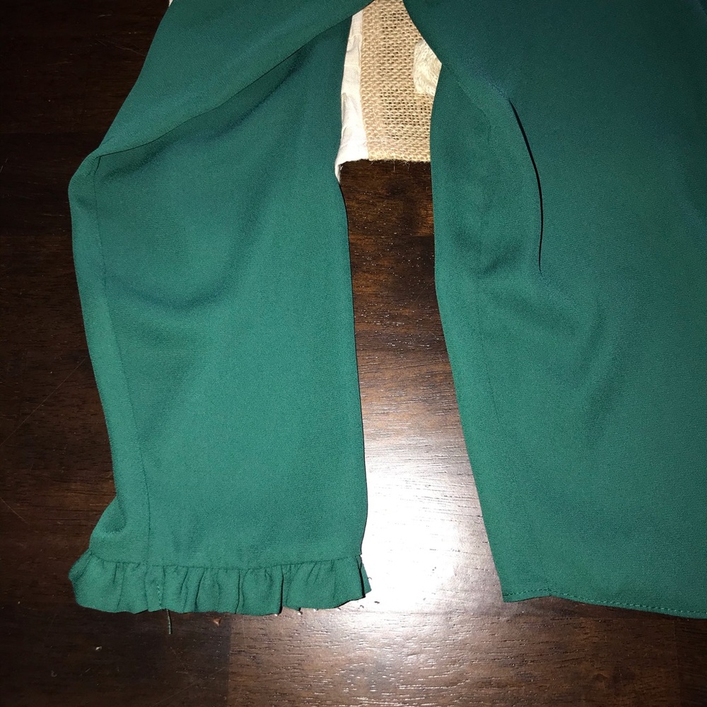 Beautiful Ruffled Button Down Blouse - EUC - Picture 7 of 8
